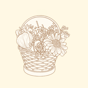 Canasta Chica Flores